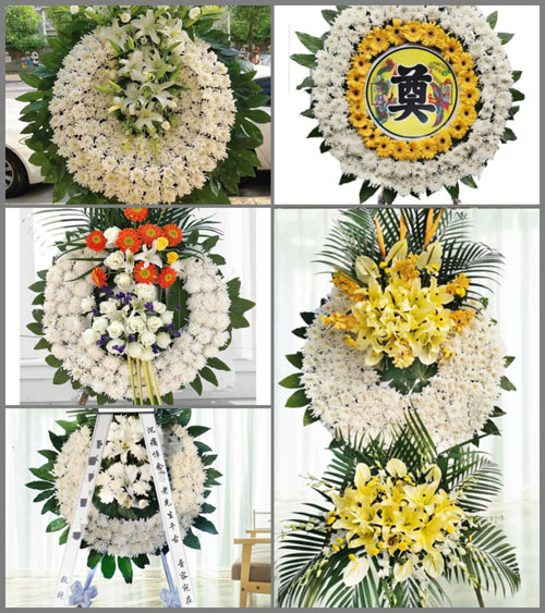 山东青岛黄岛区大村镇小白马河村花圈速递